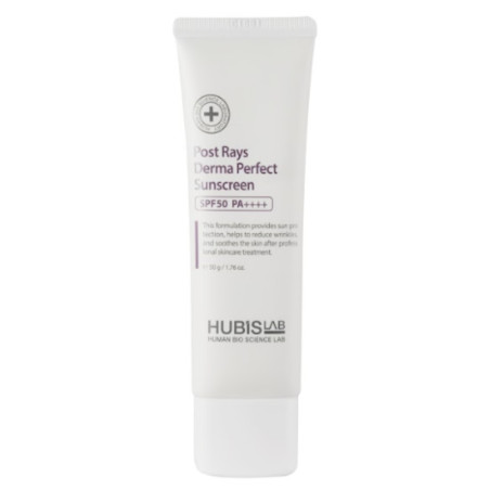 HUBISLAB POST RAYS DERMA PERFECT VEIDO KREMAS NUO SAULĖS SPF 50, 50 G