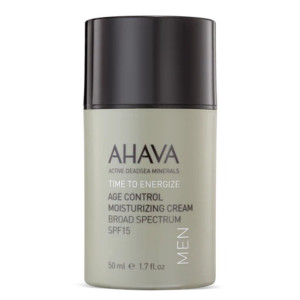 AHAVA TIME TO ENERGIZE AGE CONTROL MEN DRĖKINAMASIS VEIDO KREMAS VYRAMS SPF15, 50 ML