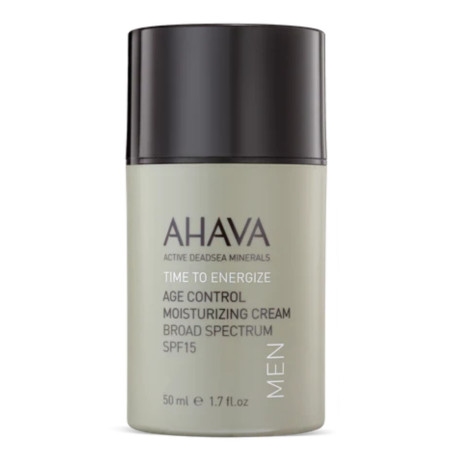 AHAVA TIME TO ENERGIZE AGE CONTROL MEN DRĖKINAMASIS VEIDO KREMAS VYRAMS SPF15, 50 ML