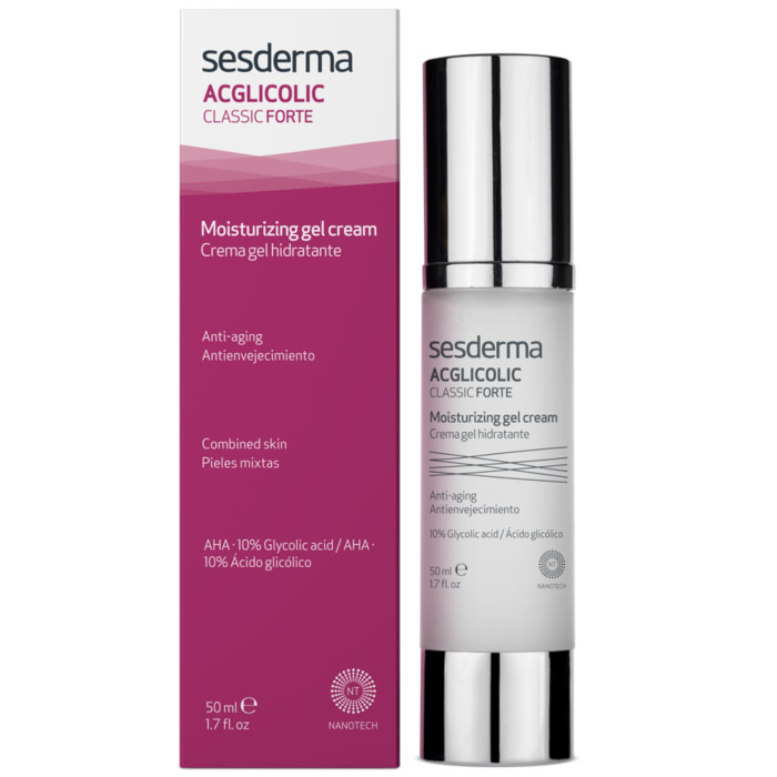 SESDERMA ACGLICOLIC CLASSIC FORTE DRĖKINAMASIS GELINIS KREMAS, 50 ML